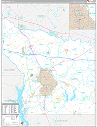 Smith County Wall Map Premium Style 2026