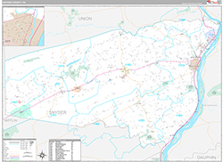 Snyder County Wall Map Premium Style 2026