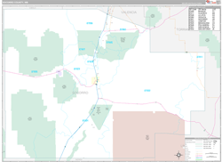 Socorro County, NM Wall Map Premium Style 2024