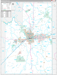 Spokane County Wall Map Premium Style 2026