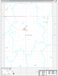 Stanton County Wall Map Premium Style 2026