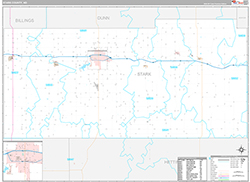 Stark County Wall Map Premium Style 2026