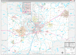 Stark County Wall Map Premium Style 2026