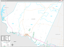 Starr County Wall Map Premium Style 2026