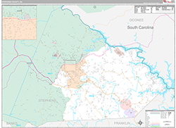 Stephens County Wall Map Premium Style 2026