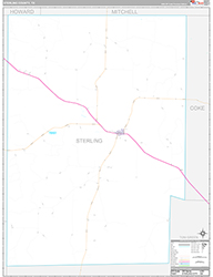 Sterling County Wall Map Premium Style 2026