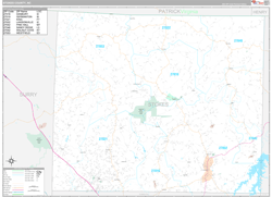 Stokes County, NC Wall Map Premium Style 2024