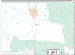 Stone County Wall Map Premium Style 2026