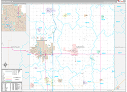 Story County Wall Map Premium Style 2026