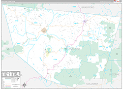 Sullivan County Wall Map Premium Style 2026