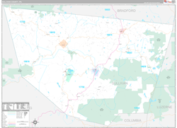 Sullivan County, PA Wall Map Premium Style 2024