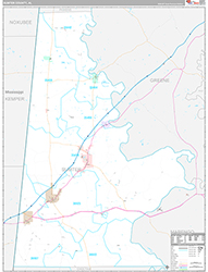 Sumter County Wall Map Premium Style 2026