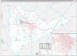 Sumter County Wall Map Premium Style 2026