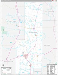 Sunflower County Wall Map Premium Style 2026