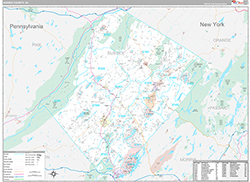 Sussex County Wall Map Premium Style 2026