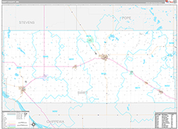 Swift County Wall Map Premium Style 2026