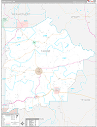 Talbot County Wall Map Premium Style 2026