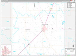 Terry County Wall Map Premium Style 2026