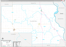 Thurston County Wall Map Premium Style 2026