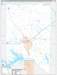 Titus County Wall Map Premium Style 2026
