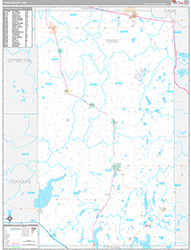 Todd County, MN Wall Map Premium Style 2026