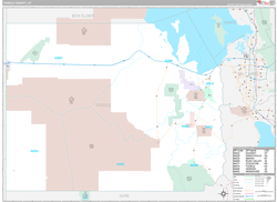 Tooele County, UT Wall Map Premium Style 2023