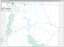 Torrance County Wall Map Premium Style 2026