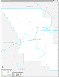 Treasure County Wall Map Premium Style 2026