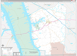 Trigg County Wall Map Premium Style 2026