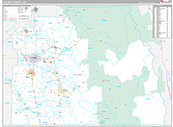 Tulare County Wall Map Premium Style 2026