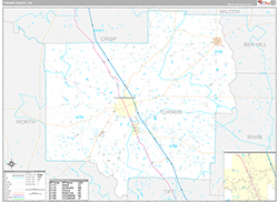 Turner County Wall Map Premium Style 2026