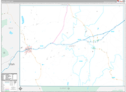 Uinta County Wall Map Premium Style 2026
