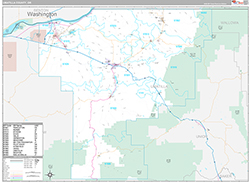 Umatilla County, OR Wall Map Premium Style 2026