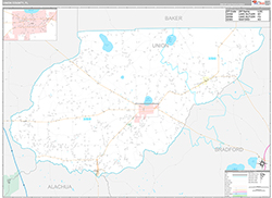 Union County Wall Map Premium Style 2026