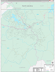 Union County Wall Map Premium Style 2026
