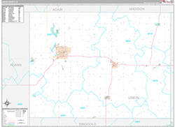 Union County Wall Map Premium Style 2026
