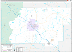 Union County Wall Map Premium Style 2026