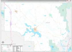 UnionParish (County), LA Wall Map Premium Style 2023