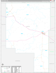 Union County, NM Wall Map Premium Style 2024