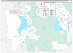 Utah County, UT Wall Map Premium Style 2023
