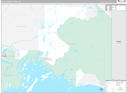 Valdez-CordovaBorough (County), AK Wall Map Premium Style 2024