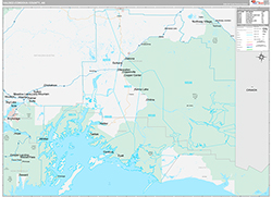 Valdez-CordovaBorough (County), AK Wall Map Premium Style 2026