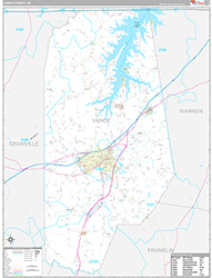 Vance County, NC Wall Map Premium Style 2026