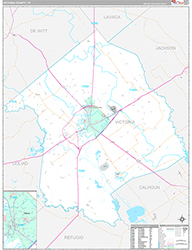 Victoria County Wall Map Premium Style 2026