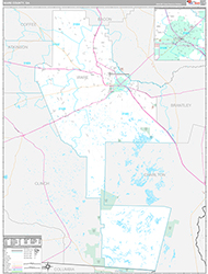 Ware County Wall Map Premium Style 2026