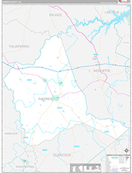 Warren County Wall Map Premium Style 2026