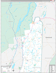 Washington County Wall Map Premium Style 2026