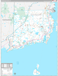 Washington County Wall Map Premium Style 2026