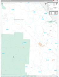 Washington County, MO Wall Map Premium Style 2024