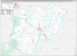 Washington County, VT Wall Map Premium Style 2026